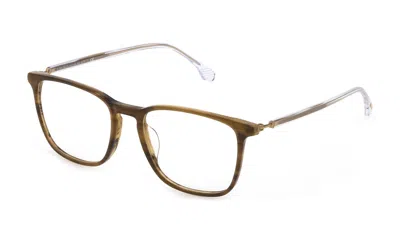 Shop Lozza Eyeglasses In Shiny Streaked Brown