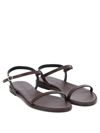 Shop Aeyde "nettie" Sandals In Brown