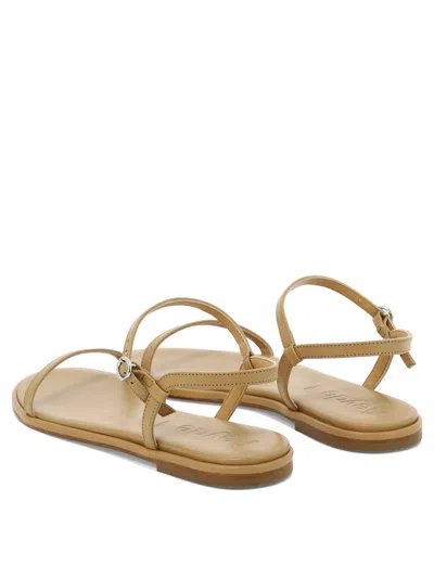 Shop Aeyde "nettie" Sandals In Beige