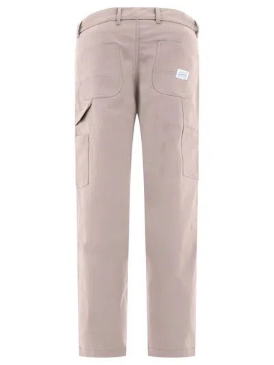 Shop Andblue "carpenter" Trousers In Brown