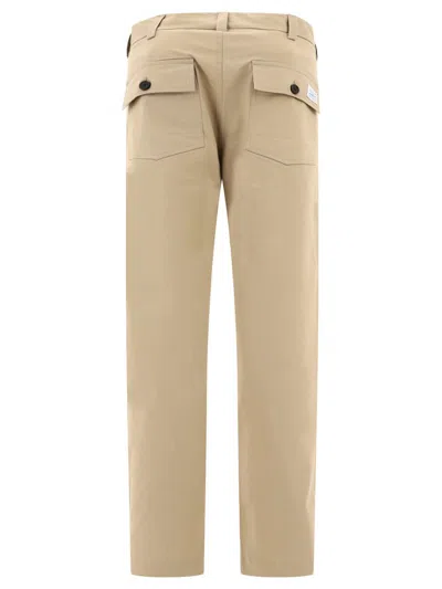 Shop Andblue "hammer" Trousers In Beige