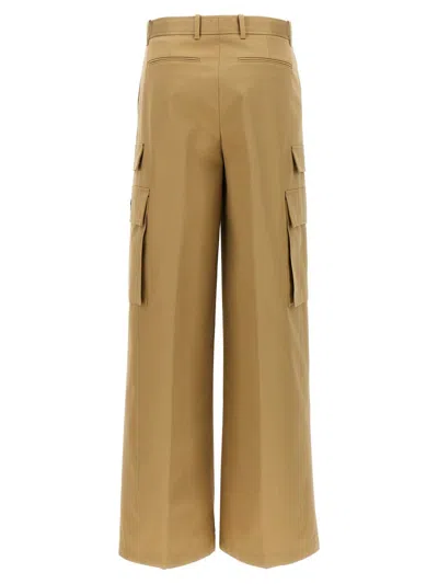Versace Pantalon Cargo En Coton In Beige