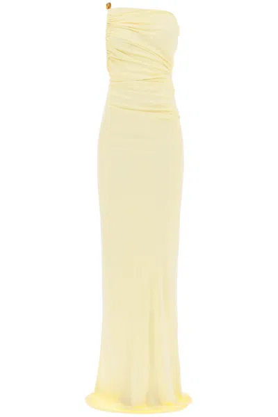 Shop Christopher Esber "odessa Dress With Cut-out In Yellow