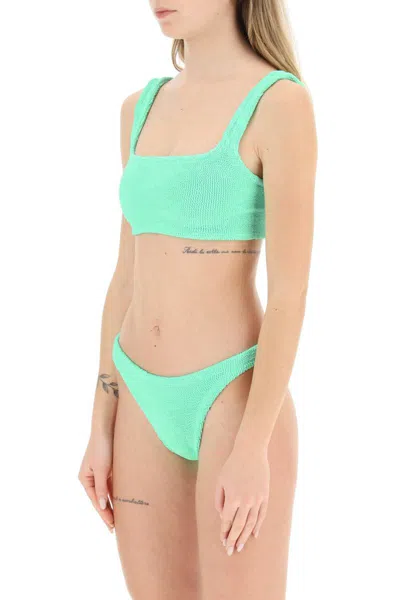 Shop Hunza G . Xandra Bikini Set In Green
