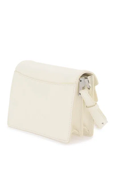 Shop Marni Mini Soft Trunk Shoulder Bag In White
