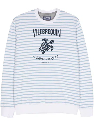 Shop Vilebrequin Sweaters In Bianco Azzurro