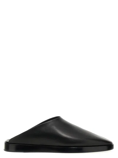 Shop Fear Of God Backless Flat Shoes In Black