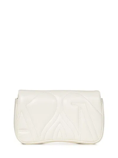 Shop Alexander Mcqueen Mini Seal Shoulder Bag In White