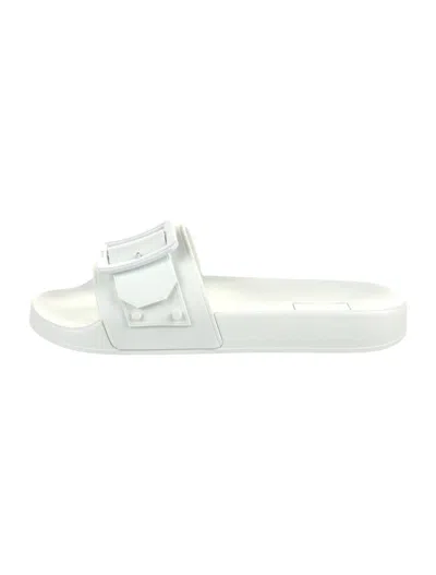 Bally Jeline 6231192 Women's White Rubber Slide Sandals In White