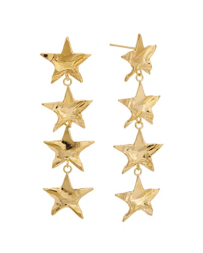 Shop Oscar De La Renta Fall 2023 14k Nico Star Drop Earrings In Multi