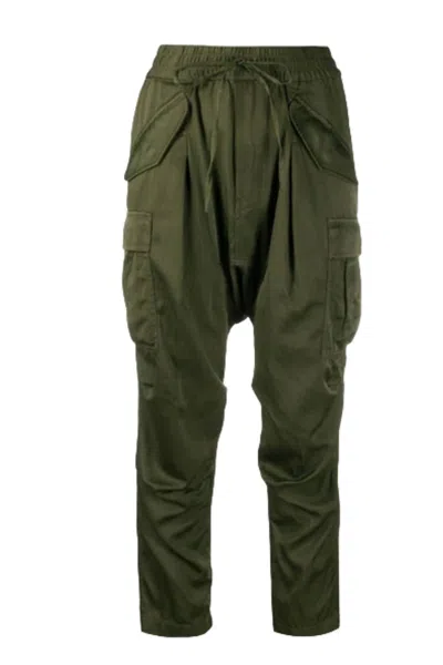 Shop R13 Harem Cargo Jogger Pant In Army Green