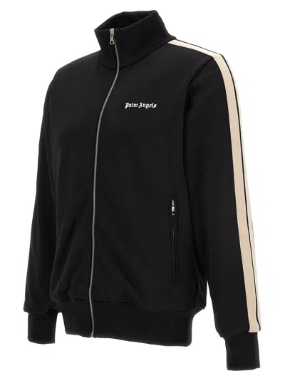 Shop Palm Angels Track Sweatshirt Black