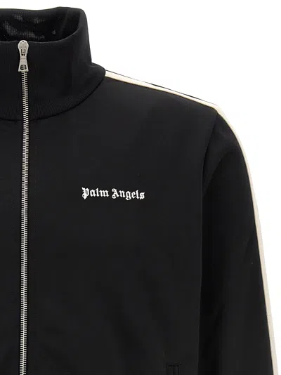 Shop Palm Angels Track Sweatshirt Black
