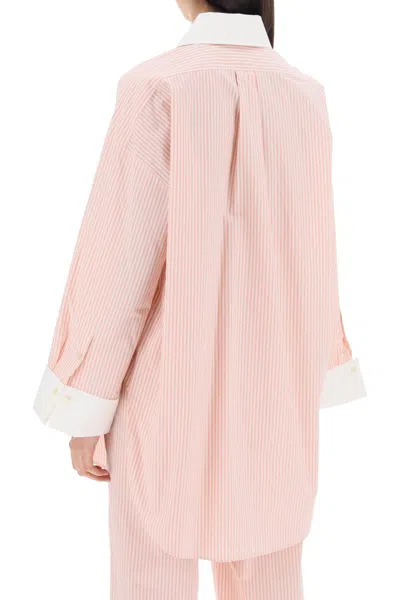 Shop By Malene Birger "maye Striped Tunic Style Women In Pink