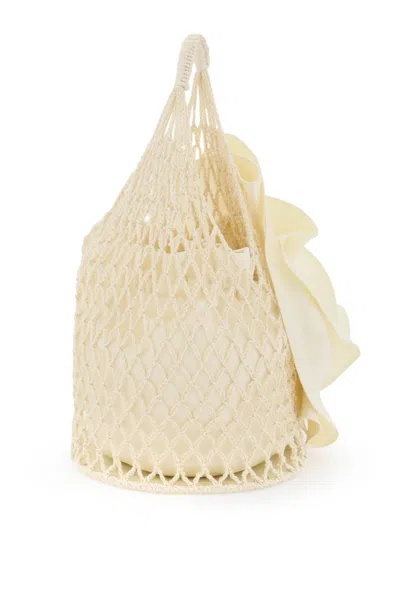 Shop Magda Butrym Mini Devana Handbag Women In Cream