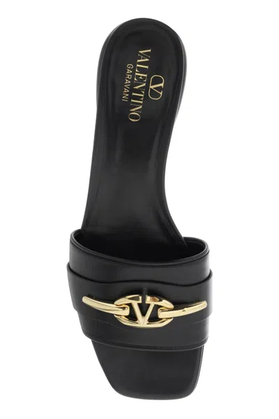 Shop Valentino Garavani "slides Vlogo: The Bold Women In Black