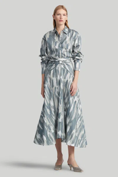 Shop Altuzarra 'kalliope' Skirt In Platinum Grey