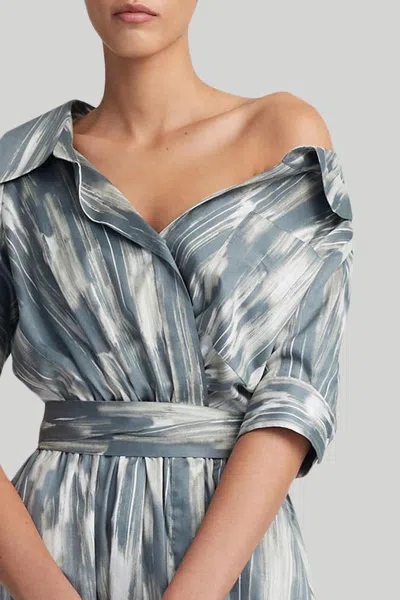 Shop Altuzarra 'lydia' Dress In Platinum Grey