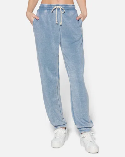 Shop Hyfve Women's Essential Burnout Fleece Jogger Pants In Gray Blue