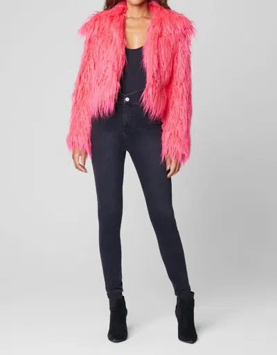 Shop Blanknyc High Key Fur Jacket In Pink