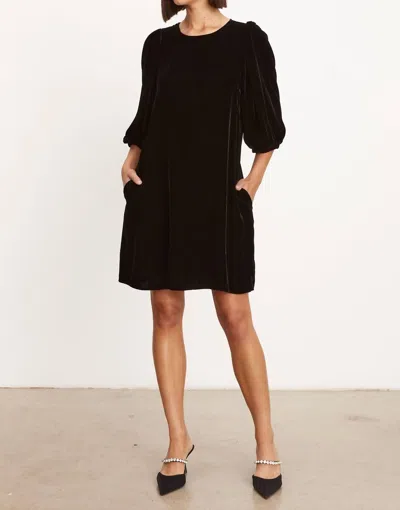 Shop Velvet By Graham & Spencer Ss Becky Velvet Dress In Black