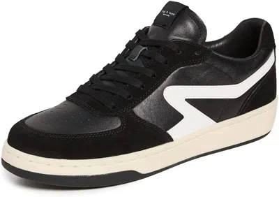 Shop Rag & Bone Men's Retro Court Sneakers In Black/white In Multi