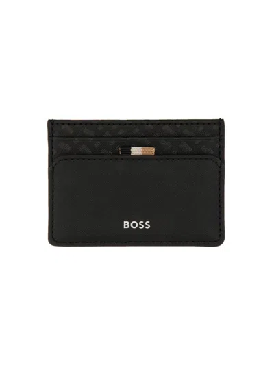 Shop Hugo Boss Boss Card Holder "zair" In Black