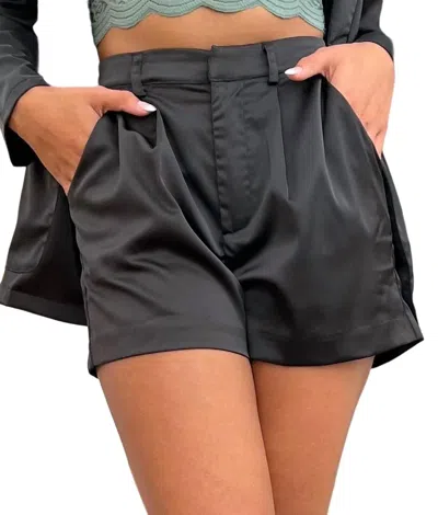Glam All Of The Lights Shorts In Black In Black