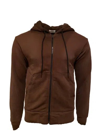 Cotton Citizen Men's Bronx Zip Hoodie In Coffee Mix In Multi