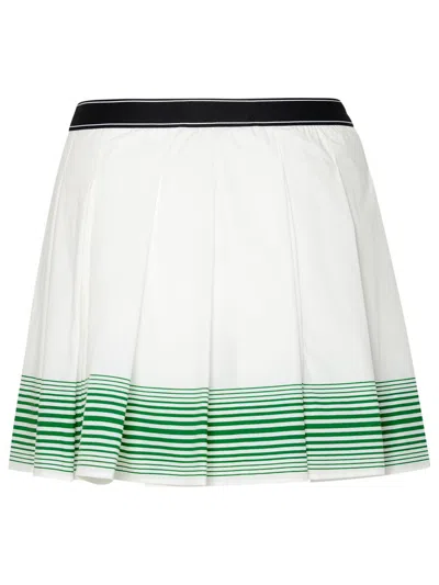 Shop Casablanca White Polyamide Blend Miniskirt