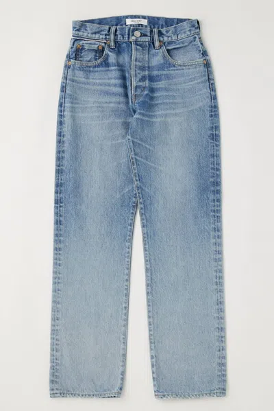 Shop Moussy Shalen Straight Jean In Light Blue