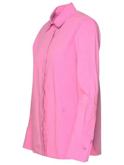 Shop Max Mara 'francia' Pink Cotton Shirt
