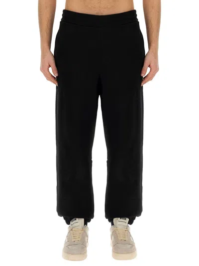 Shop Msgm Jogger Pants In Black