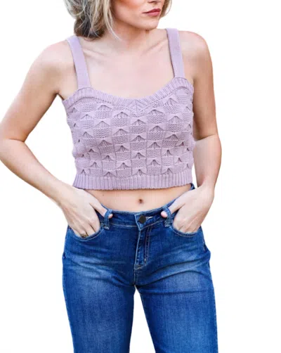 Current Air Tied Up Tank Top In Dusty Pink In Pink