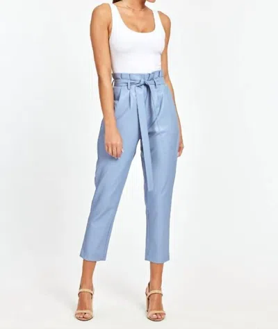 Shop Dolce Cabo Uptown Paper Bag Pants In French Blue In Multi