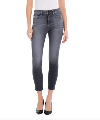 Shop Fidelity Gwen Crop Jeans In Castle Grey