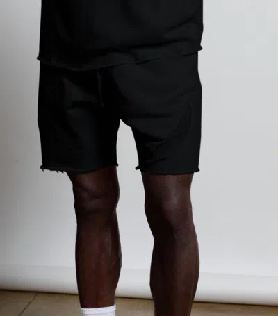 Shop Twenty Montreal Sunnyside Rip And Repair Shorts In Black