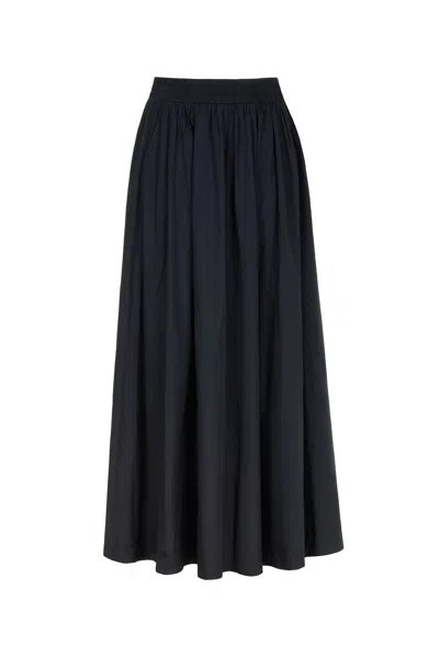 Shop Nocturne Pull-on Maxi Skirt In Black