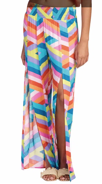 Shop Elan Women's Pant With Front Slit In Multi