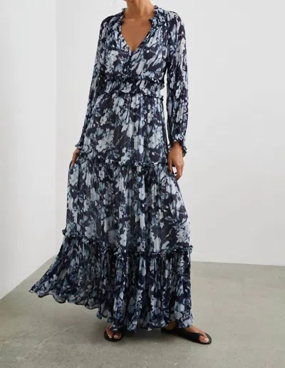 Shop Rails Frederica Dress In Indigo Blossoms In Multi