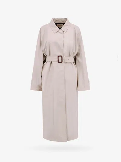 Shop Gucci Trench In Beige