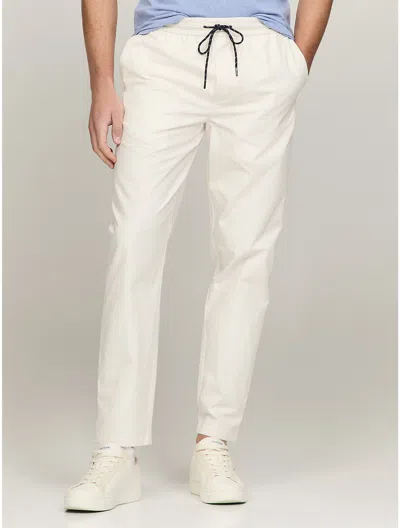 Shop Tommy Hilfiger Men's Pull-on Poplin Pant In White