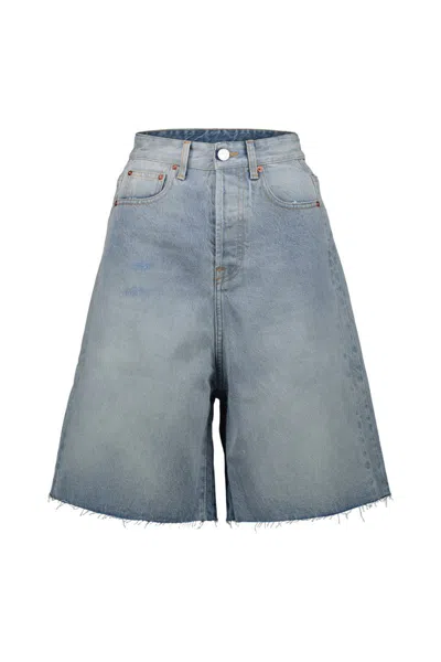 Shop Vetements Denim Short Clothing In Blue