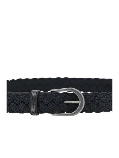 Shop Brunello Cucinelli Belts E Braces In Nero