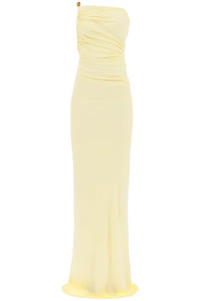 Shop Christopher Esber "odessa Dress With Cut Out In Yellow