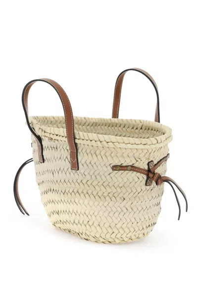 Shop Isabel Marant Cadix Basket Bag In 中性，棕色