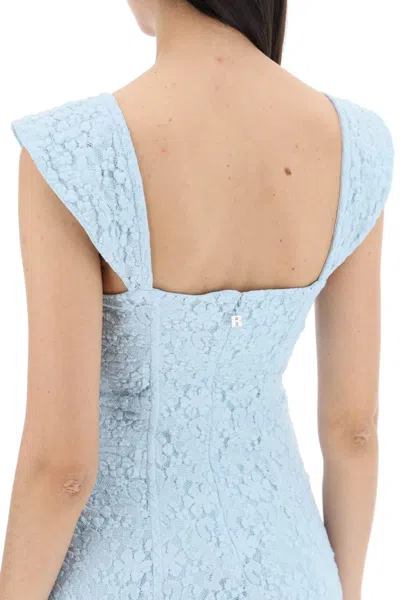 Shop Rotate Birger Christensen Rotate Maxi Lace Dress In Italian In Light Blue