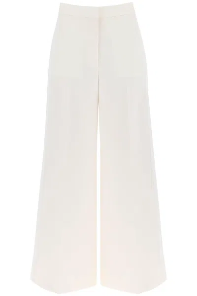Stella Mccartney Stella Mc Cartney Tailored Wool Trousers In White,neutro