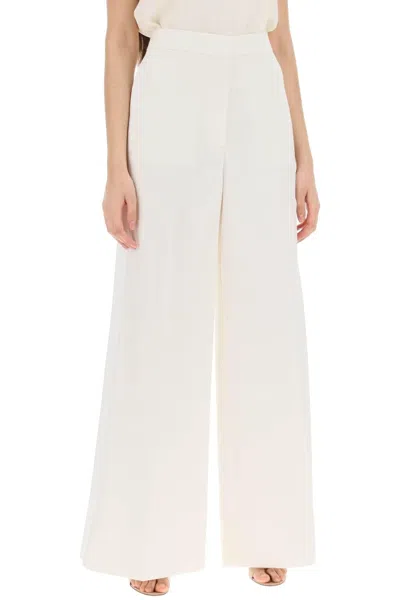 Shop Stella Mccartney Stella Mc Cartney Tailored Wool Trousers In White,neutro