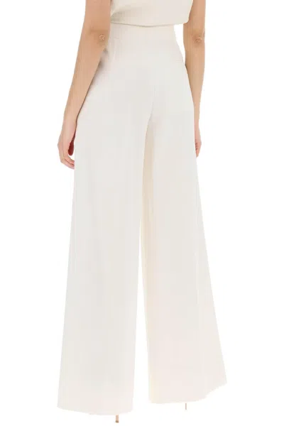 Shop Stella Mccartney Stella Mc Cartney Tailored Wool Trousers In White,neutro